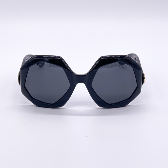 NEW GUCCI GG1242S 001 OVERSIZED ROUND WOMEN’S SUNGLASSES GUCCI GG1242S BLACK - Picture 4 of 15